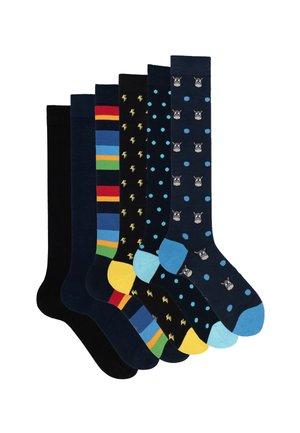 6 PACK FANCY GIFT BOX - Kniekousen - colours assortment