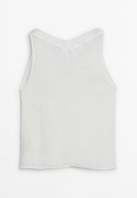 Massimo Dutti FLOWING DOUBLE FABRIC GARMENT - Top - white