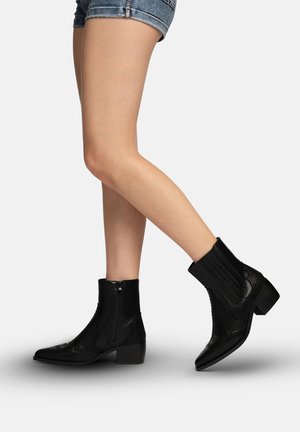 Cowboy- / bikerstøvlette - schwarz