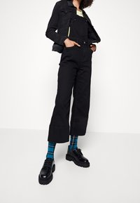 Pepe Jeans Hängselbyxor - black denim