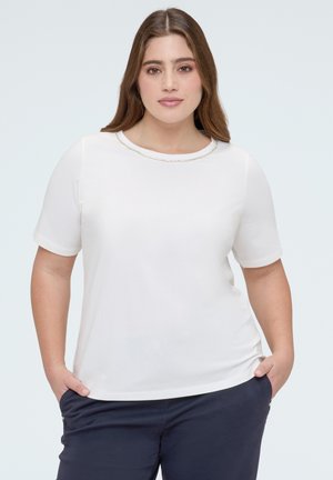 CON APPLICAZIONI LUMINOSE - T-shirt con stampa - bianco