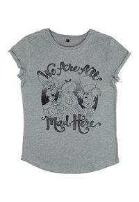 Disney DISNEY ALICE IN WONDERLAND ALL MAD HERE - T-shirts print - melange grey