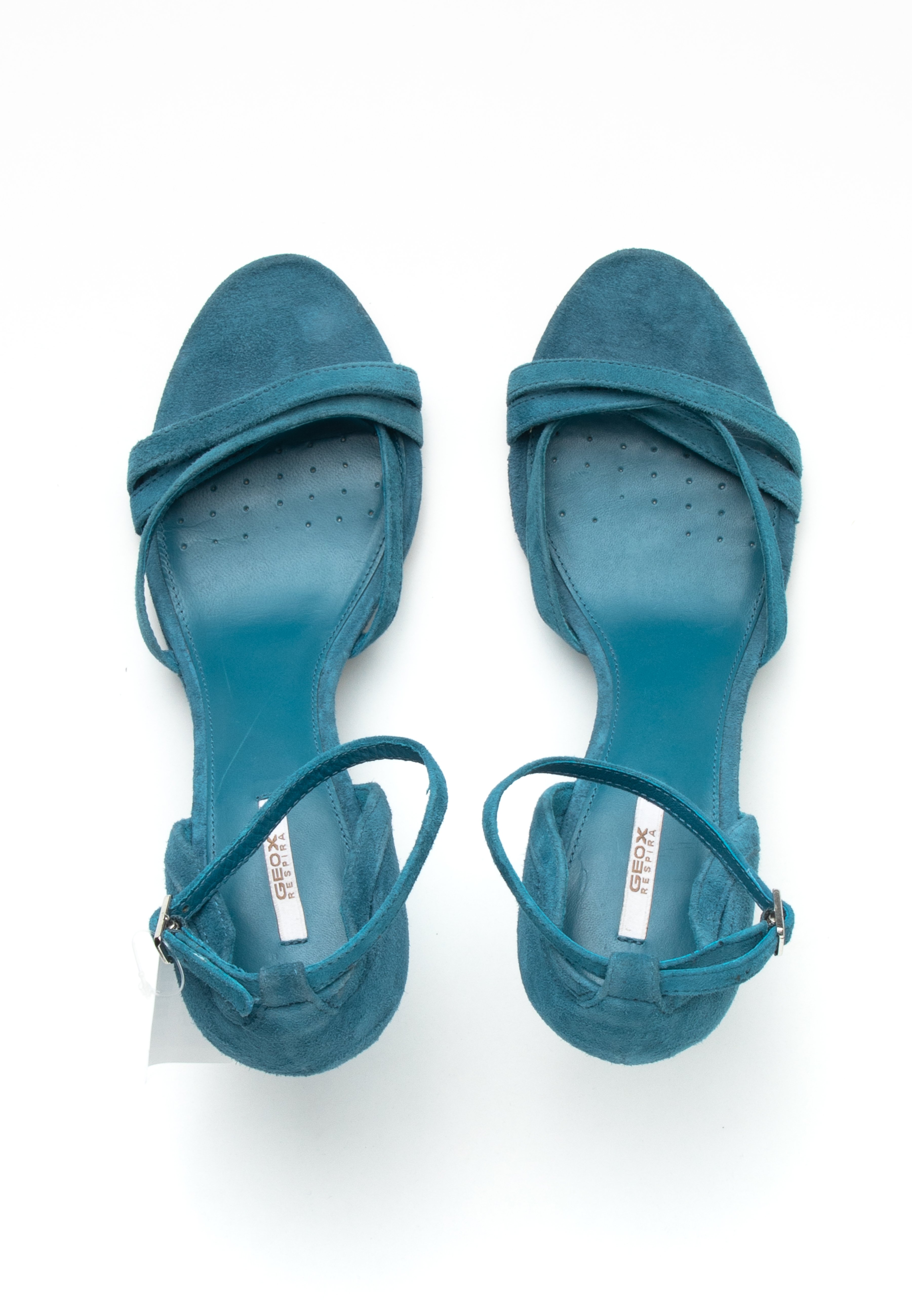 Geox Sandalias de cuña - blue/azul - Zalando.es