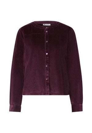 Street One, LONG-SLEEVED CORDUROY BLOUSE WITH DECORATIVE SEAM - Blouse - rustic rouge