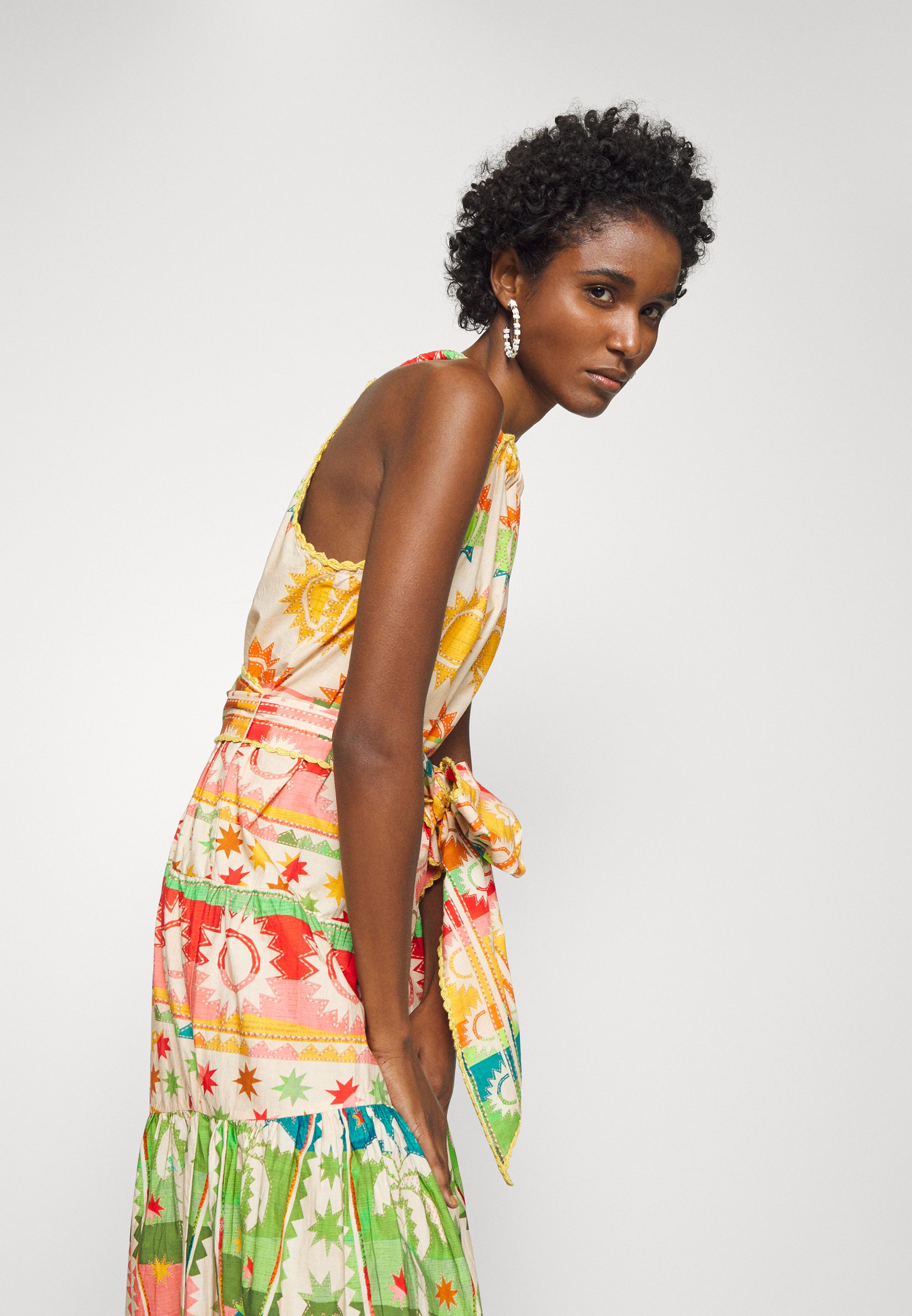 Farm Rio RAINBOW SUNSET MAXI DRESS 