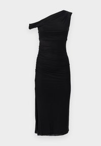 ONE SIDE OFF SHOULDER MIDI - Koktailové šaty/večierkové šaty - black