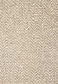 Țesătură de un bej deschis, cu un model subtil de herringbone, având linii albe și gri alternative, oferind un efect vizual texturat.