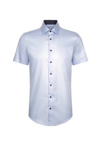 Seidensticker Camicia Donna In Puro Cotone – Maniche Corte, Stampa Seta, Regular Fit Blu