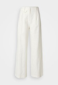 MYA DOUBLE PLEAT WIDE PANTS - Bukser - white
