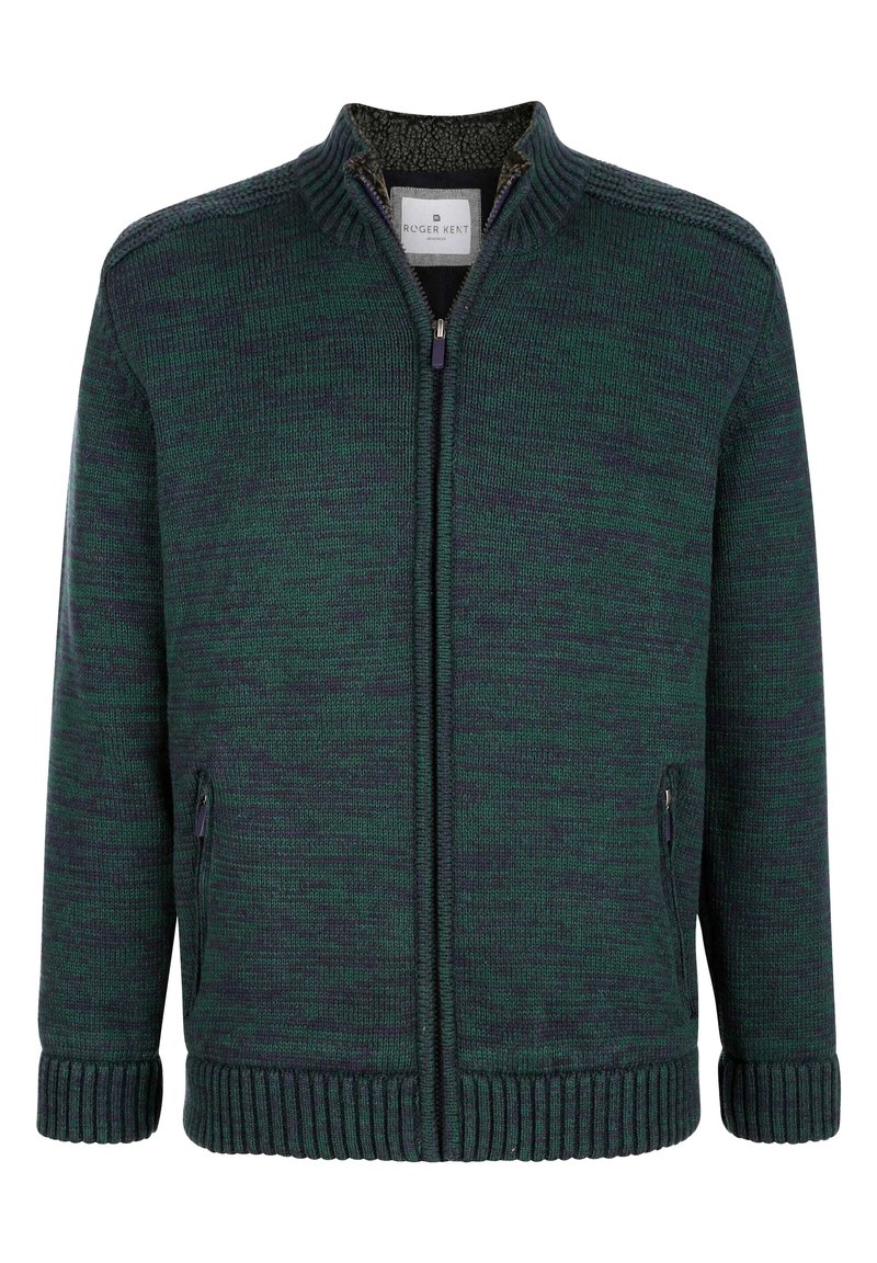Herren Strickjacken | Roger Kent Übergangsjacke dunkelgrün marineblau/dunkelgrün - WR82113 Herren Strickjacken | Roger Kent Übergangsjacke dunkelgrün marineblau/dunkelgrün - WR82113