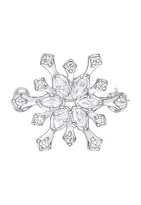 Elli WINTER SNOW FLAKE - Brosche - silberfarben