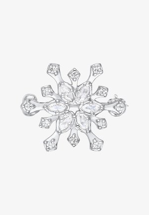 Elli WINTER SNOW FLAKE - Broche - silberfarben
