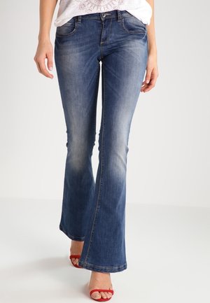 Flared-farkut - blue denim