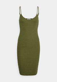 KnowledgeCotton Apparel CANNA STRAP DRESS - Vestido direito - burned olive