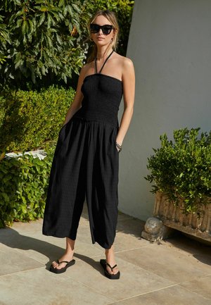 SHIRRED BANDEAU  - Jumpsuit - black