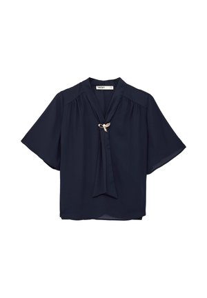 Koton, SHORT SLEEVE BLOUSE . - Blouse - dark blue