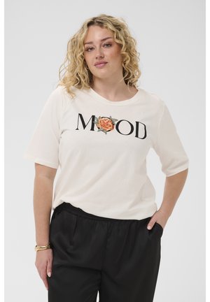 Kaffe Curve, KCALMA T-SHIRT - T-shirt imprimé - chalk