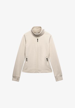 Bench, BENCH X SUPERDRY & CO BENCH FUNNEL NECK EMBROIDERED TRACK TOP - Sudadera con cremallera - moonbeam