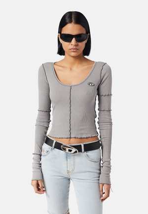 T-RIBBY-LONG - Long sleeved top - grey