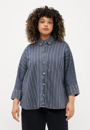 CARGRACE RHINESTONE SHIRT - Skjortebluse - medium grey denim