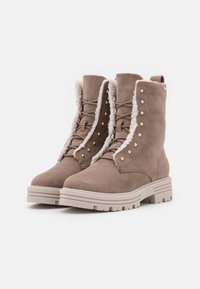 s.Oliver Lace-up ankle boots - taupe