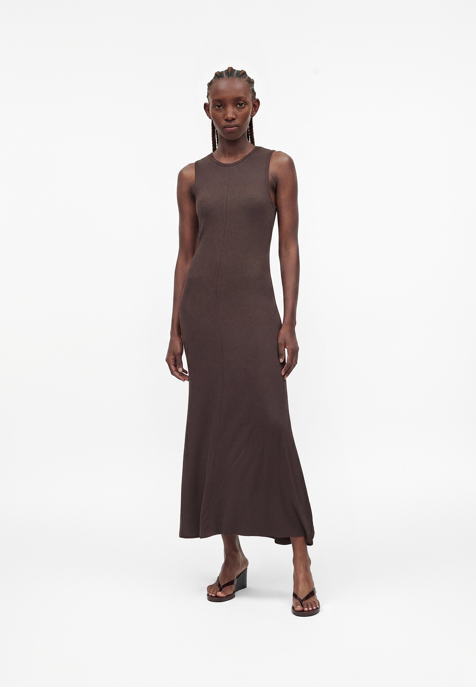 JDY JDYMIRANDA - Jersey dress - chocolate brown/brown - Zalando