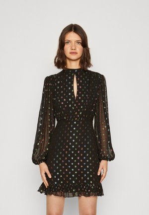 Vestidos Morgan Mujer Morgan Vestido De Punto Off White/black