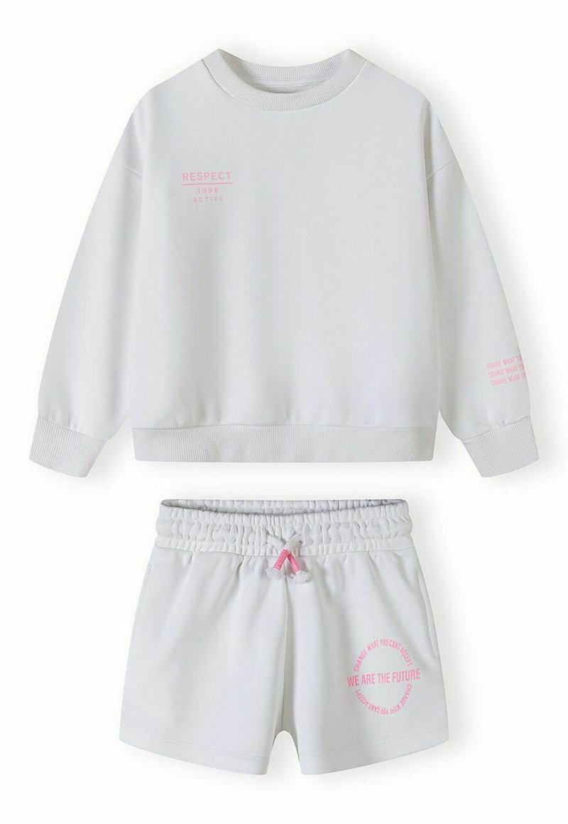 MINOTI 2 PCS SET - Trainingsbroek - white