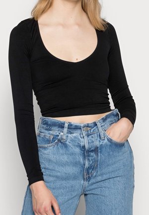Top s dlouhým rukávem - black