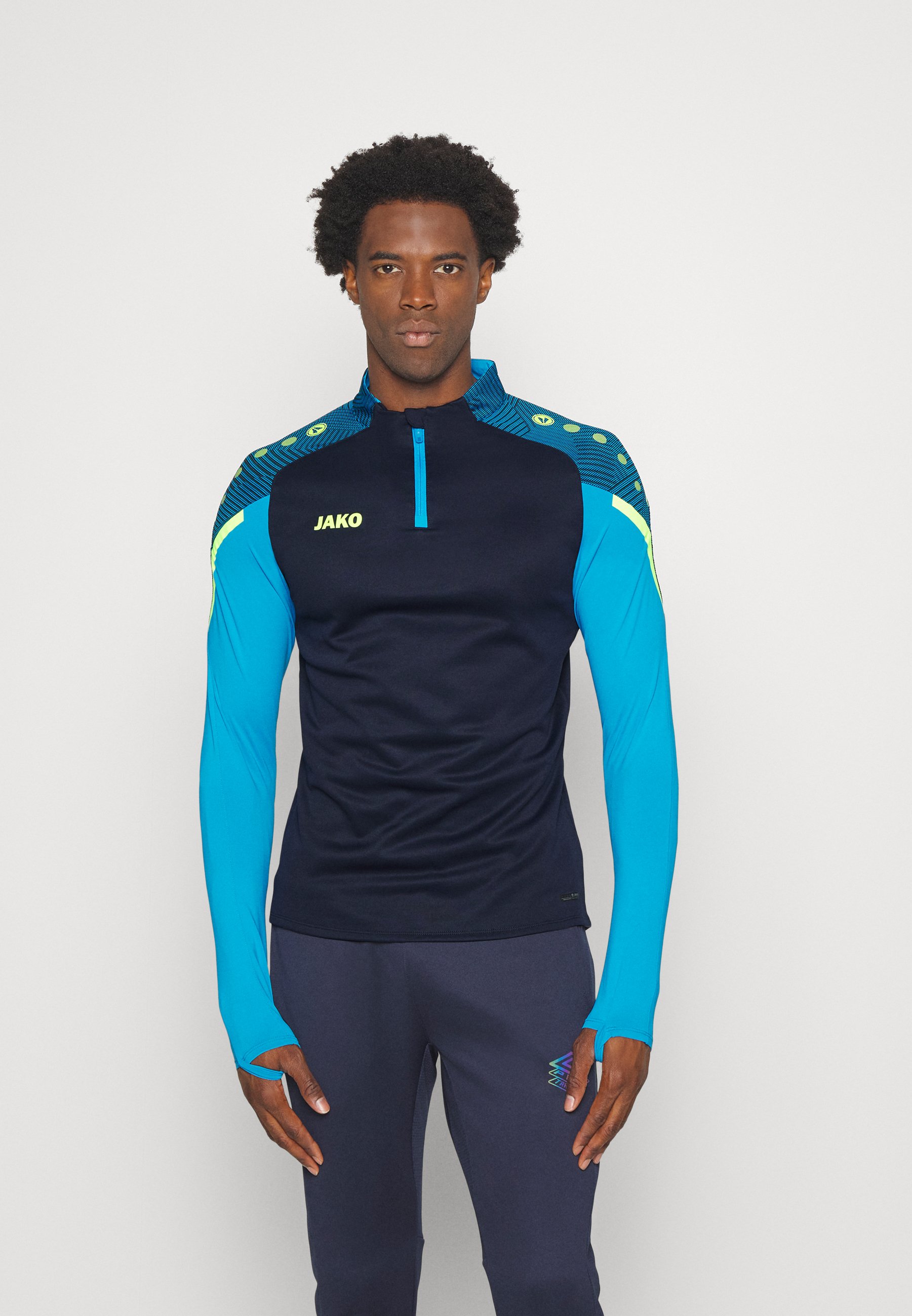 JAKO ZIP PERFORMANCE - Camiseta de manga larga marine/blau/azul marino - Zalando.es