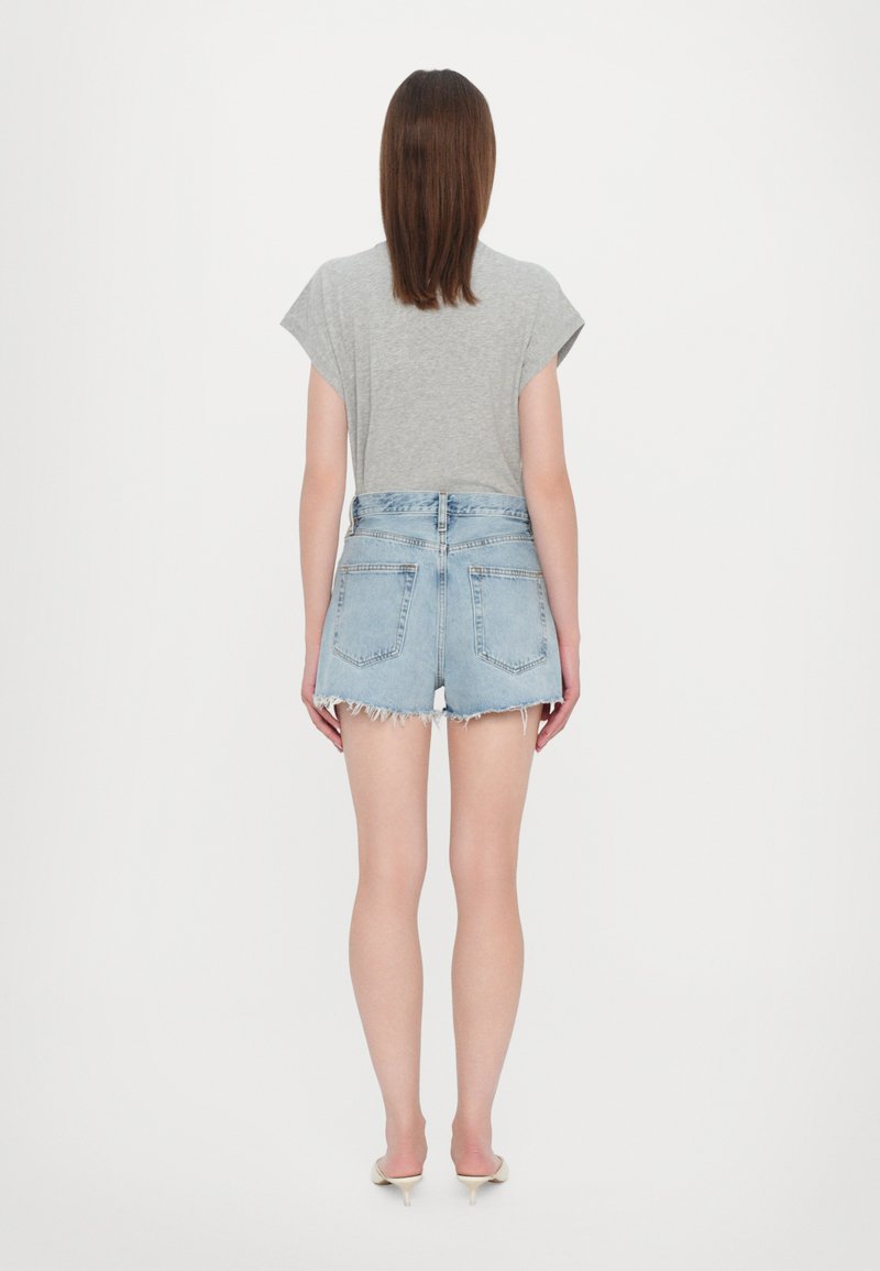 FRAME THE DARE - Denim shorts - light blue