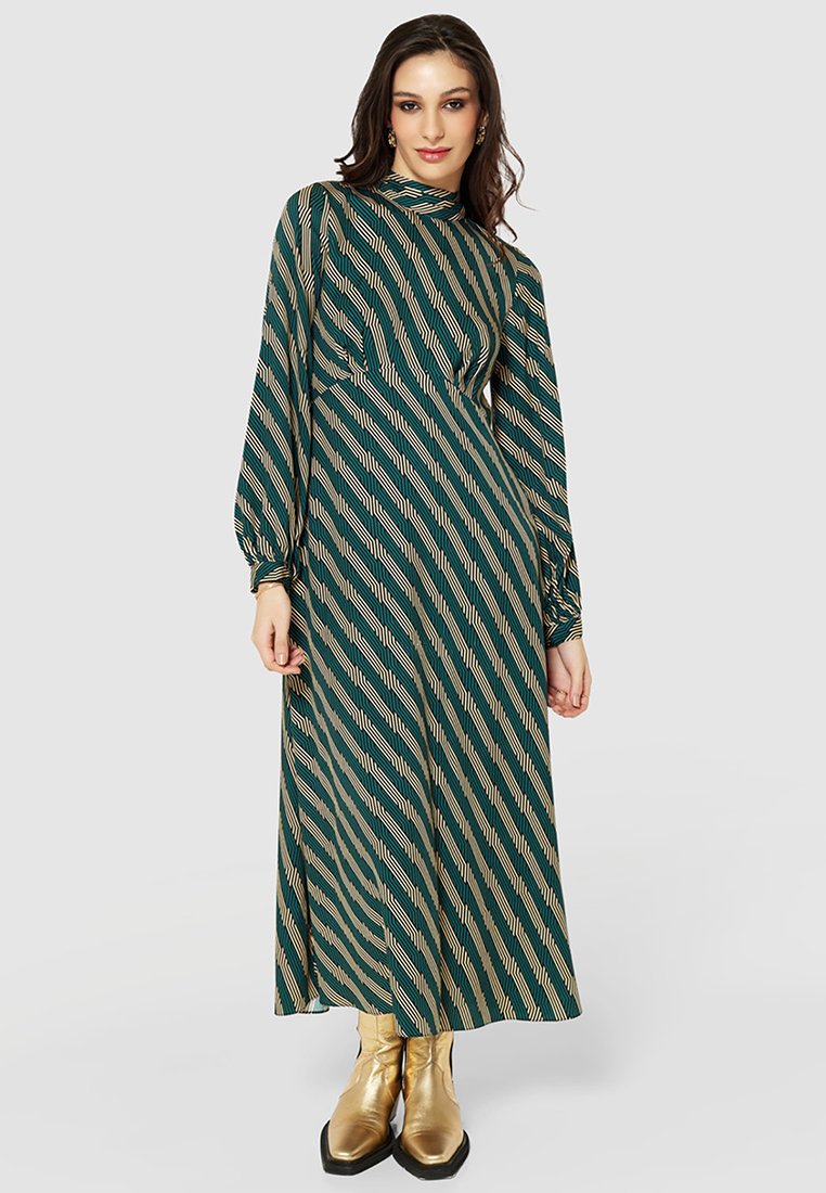 Closet Maxi-jurk donkergroen