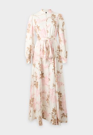 Needle & Thread, WISTERIA LONG SLEEVE SHIRT DRESS - Φόρεμα πουκάμισο - optic white/pink