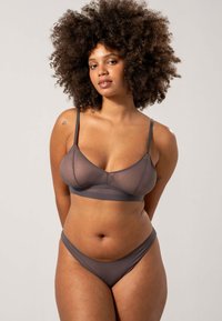 Understatement MESH BALCONETTE - Reggiseno a balconcino - grey