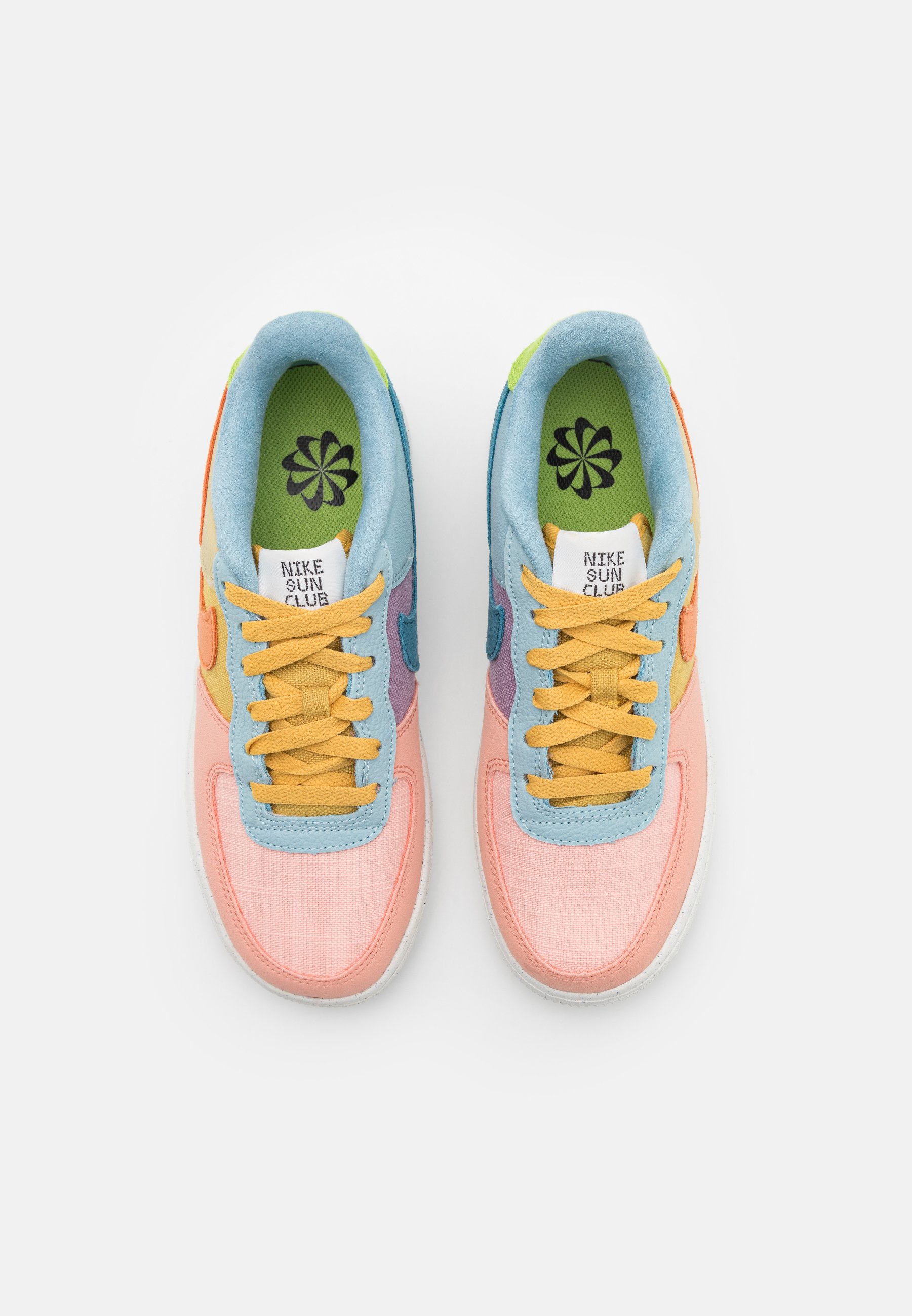 Nike Sportswear AIR FORCE 1 LV8 UNISEX - Sneakers laag - sanded gold/hot  curry/wheat grass/light madder root/arctic orange/worn blue/blauw - Zalando .nl