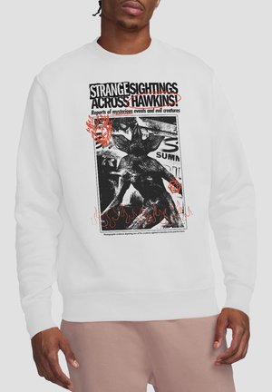 NETFLIX, STRANGER THINGS  NEWSPAPER DEMOGORGON SIGHTING - Sweatshirt - white