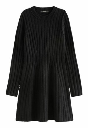 Flare Mini Regular Fit - Svetríkové šaty - black