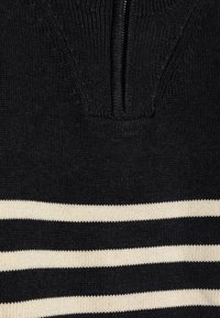 Lindex SWEATER HALF ZIP UNISEX - Strikkegenser - dark grey