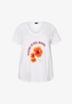 Zizzi, T-shirt imprimé - weiß