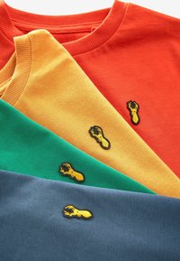 Next 4 PACK STAG EMBROIDERED SHORT SLEEVE - T-shirts basic - orange