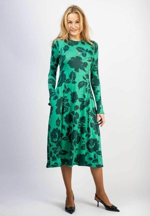 ELLA FLOWER - Jerseykleid - green black