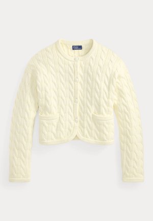Polo Ralph Lauren, CABLE-KNIT COTTON-BLEND CARDIGAN - Neuletakki - clubhouse cream