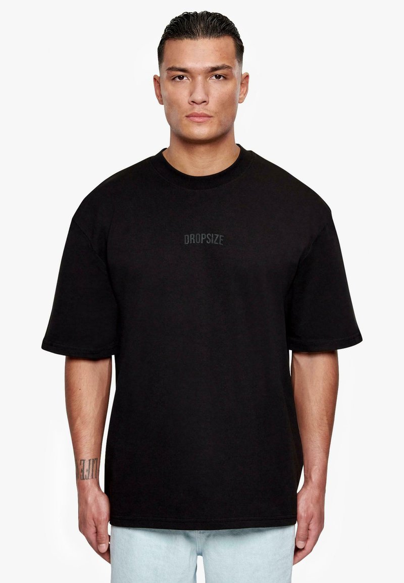 Dropsize - CURVED HD LOGO - T-shirt basic - black, Vergroten