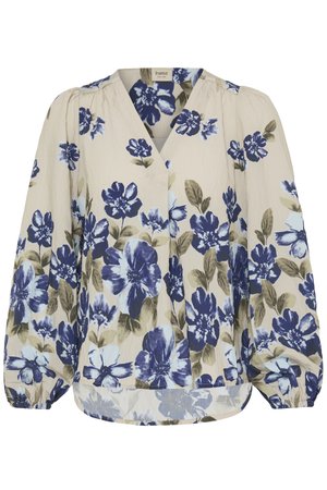 Fransa, FRCARRIE BL - Bluse - petal poise ice water