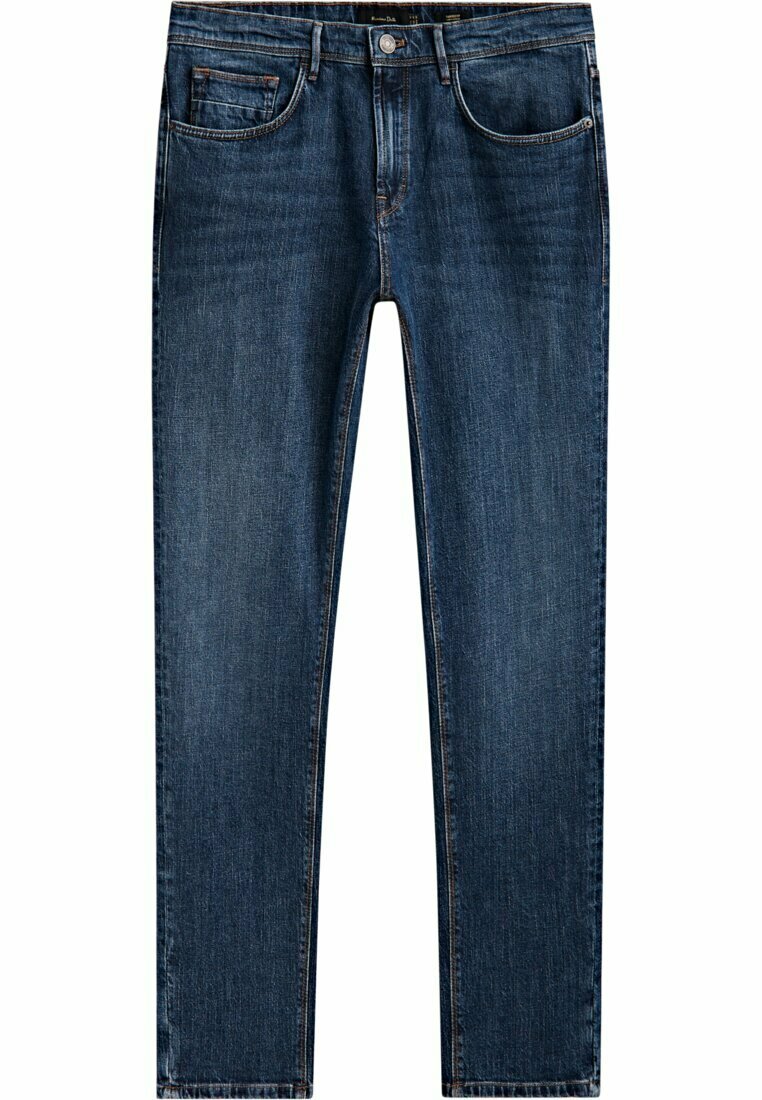 Massimo Dutti STONEWASH Jeans Tapered Fit blue/blau Zalando.at