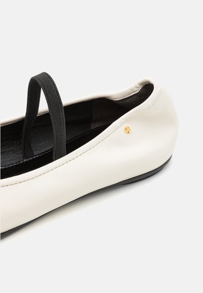 Tory Burch MARY JANE BALLET - Ballerinasko m/ rem - new ivory/perfect black