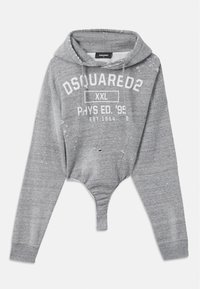 BODYSUIT HOODIE - Sweater - grey melange