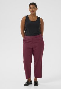 Kaffe Curve SAKIRA CROPPED - Kalhoty - windsor wine