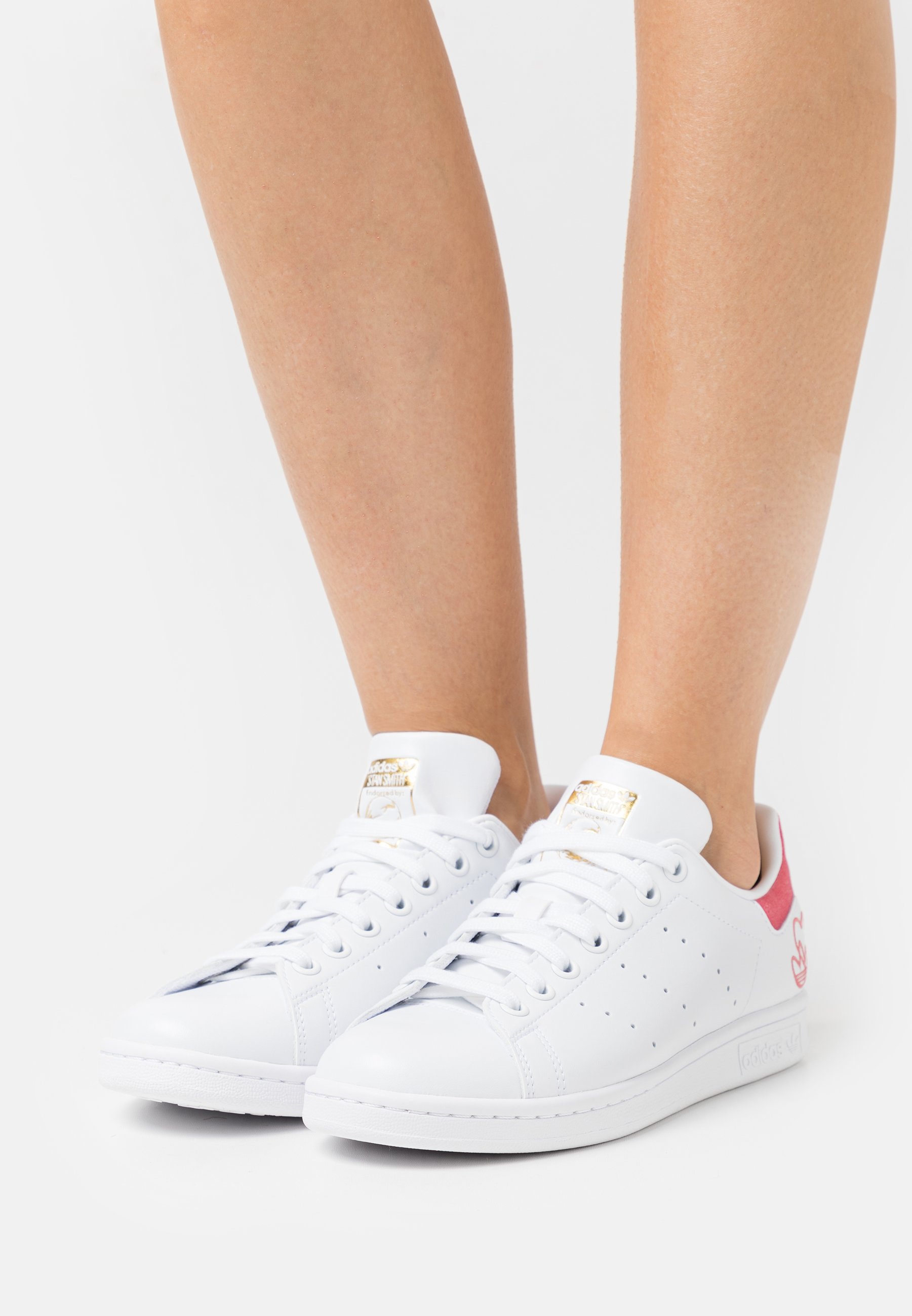 Inzet Passend Assert adidas Originals STAN SMITH - Sneaker low - footwear white/hazel rose/gold  metallic/weiß - Zalando.de