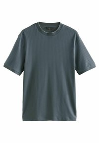 Next - REGULAR FIT - TEXTURED - Basic T-shirt - grey Thumbnail Image 1